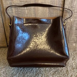 Large Zara burgundy tote